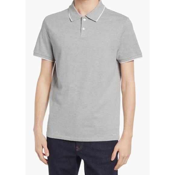 A.P.C. Other - A.P.C Max Tipped Short Sleeve Grey Polo Medium